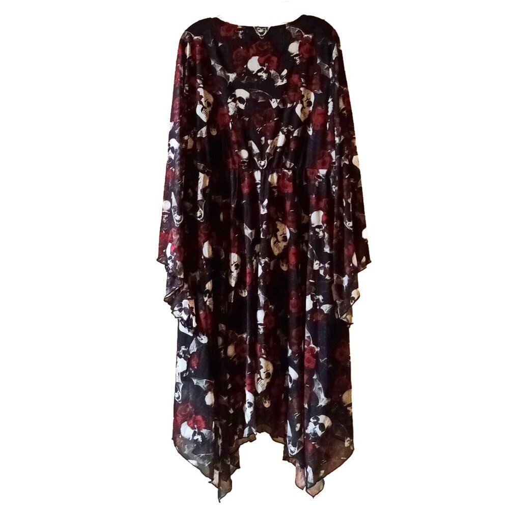 NWT Skull and Roses Pattern Dress by BloomChic Size 18/20 - Picture 2 of 6